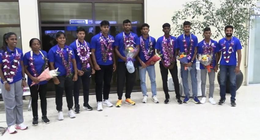 Sri Lankan Athletes Return After Big Win in India